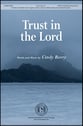 Trust in the Lord SATB choral sheet music cover